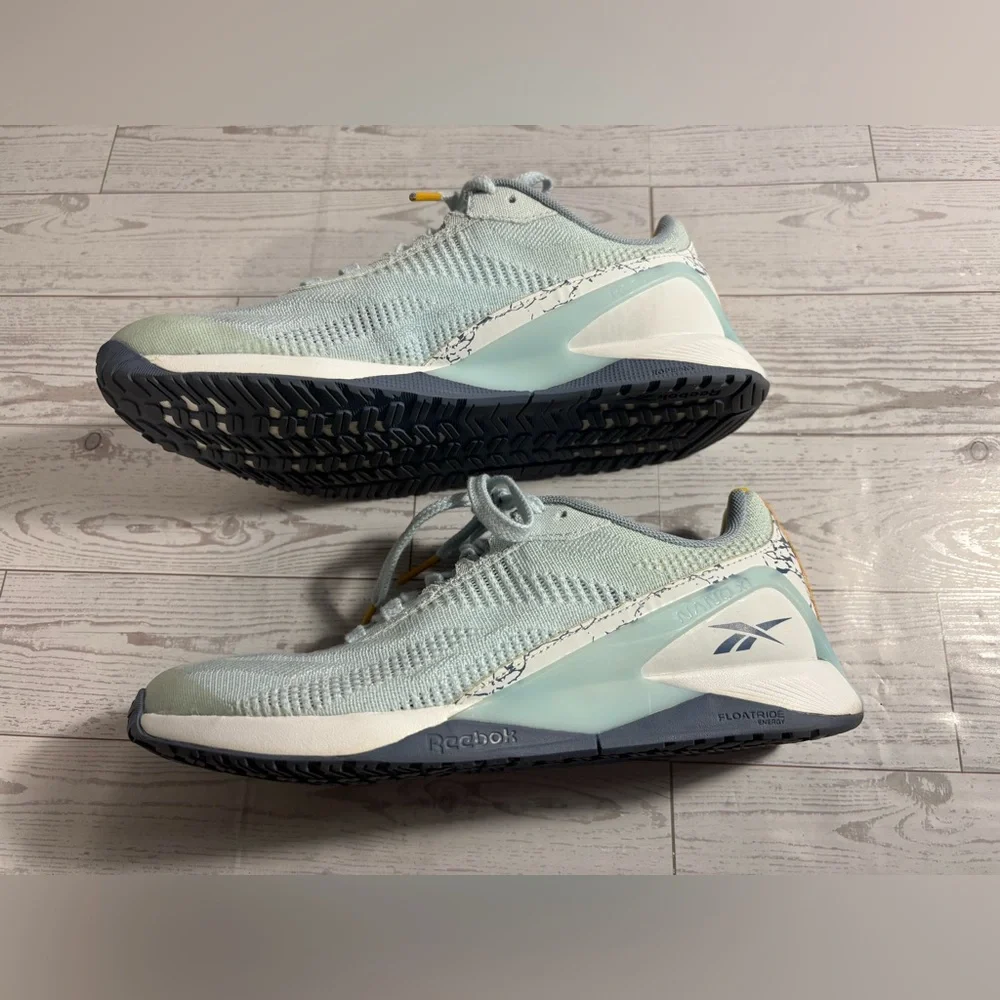 Reebok Nano X1 Vegan Nat Geo Arctic Tundra Light Blue Womens Sneaker Size 6 - Picture 4 of 16